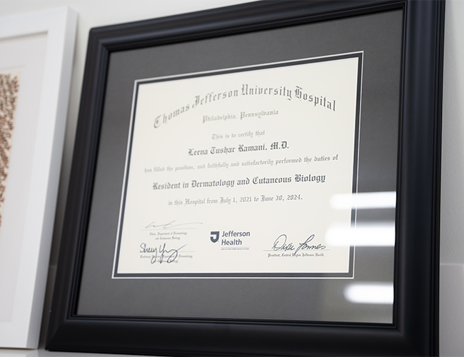 Dr. Ramani Thomas Jefferson University Hospital degree